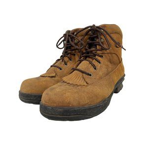 Roper Crossrider Round Toe Western Boot Mens 9 Lace Up Brown Leather Kiltie